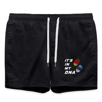 In meiner DNA Deutschland und Estland - Badeshorts - Schwarz - Vorne - AI Model Male 185 light (185cm)