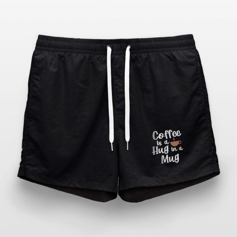 Caffeine Coffee Statement Coffee Cup Coffee Drinker Swim Trunks