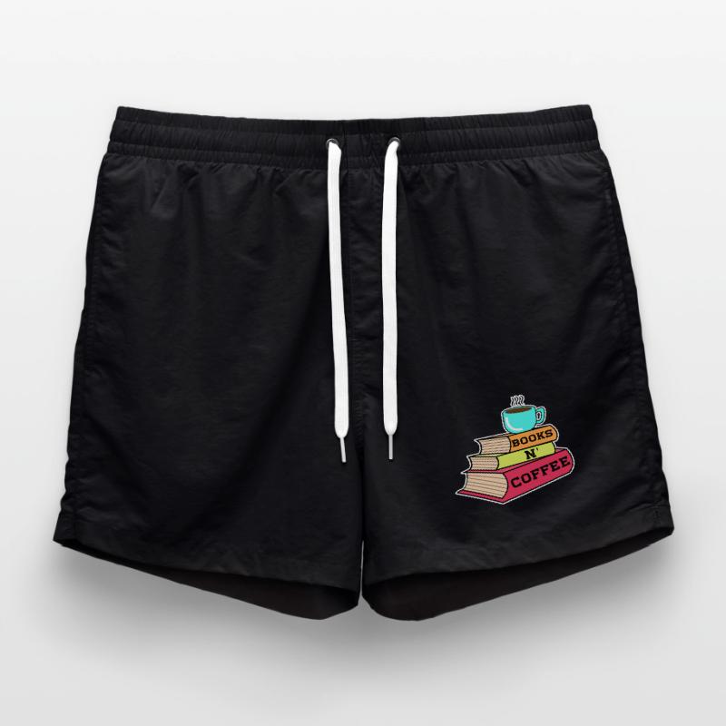 Caffeine Coffee Drinking Statement Coffee Lovers Swim Trunks