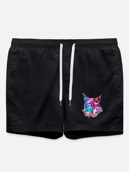 Lynx Cat Couleurs d’été - Short de bain - noir