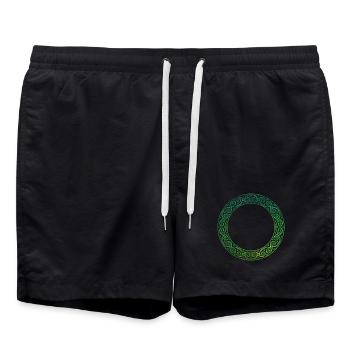 Celtic Knot - Swim Trunks - black - Front - AI Model Male 185 light (185cm)