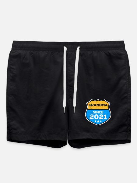 Großmutter Oma Statement Rentnerin Großmama - Badeshorts - Schwarz