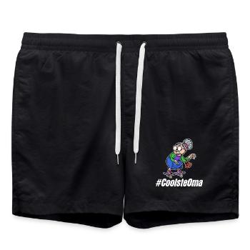 Brille Cool Oma Statement Großmutter Alte Frau - Badeshorts - Schwarz - Vorne - AI Model Male 185 light (185cm)