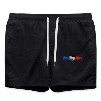 Icelandic Horses Stallion Horses Horse Fan Gallop - Swim Trunks - black - Front - AI Model Male 185 light (185cm)