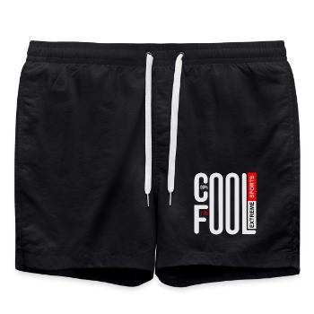 COOLE UND DUMME EXTREMSPORTARTEN - Badeshorts - Schwarz - Vorne - AI Model Male 185 light (185cm)