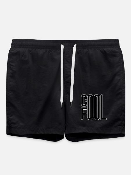 COOL FOOL SPORTS BLACK LINEART - Swim Trunks - black