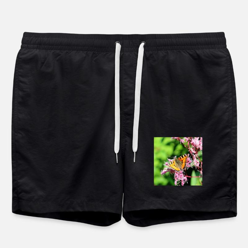 Schmetterlinge - Badeshorts - Schwarz