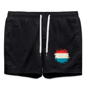 Blob drapeaux Luxembourg - Short de bain - noir - Devant - AI Model Male 185 light (185cm)