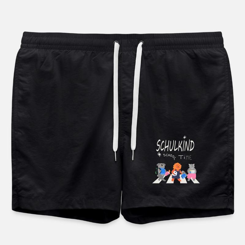 Back to school - Swim Trunks - black