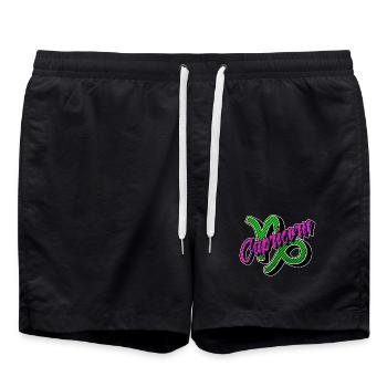 Tierkreiszeichen Himmel Steinbock Horoskop Galaxie - Badeshorts - Schwarz - Vorne - AI Model Male 185 light (185cm)