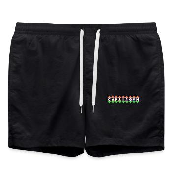 Sternbild Horoskop Aberglaube Himmel Steinbock - Badeshorts - Schwarz - Vorne - AI Model Male 185 light (185cm)