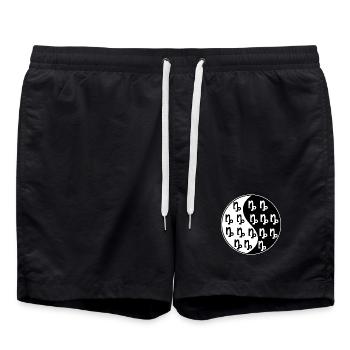 Esoterik Sternzeichen Steinbock Horoskop Galaxie - Badeshorts - Schwarz - Vorne - AI Model Male 185 light (185cm)