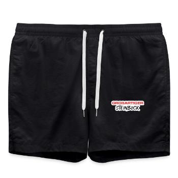Steinbock Statement Tierkreiszeichen Esoterik - Badeshorts - Schwarz - Vorne - AI Model Male 185 light (185cm)