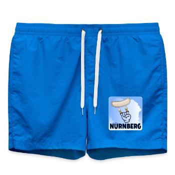 NÜRNBERG WEIßWURST - ZOMBIE - Badeshorts - Cobalt blue - Vorne