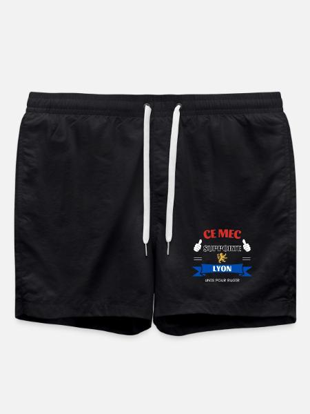 Ce mec supporte Lyon - Short de bain - noir