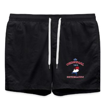 Design original 100 % drapeau des Pays-Bas - Short de bain - noir - Devant - AI Model Male 185 light (185cm)