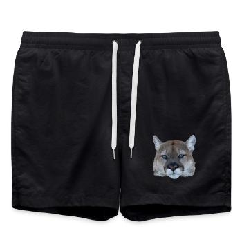 Panthère - Short de bain - noir - Devant - AI Model Male 185 light (185cm)