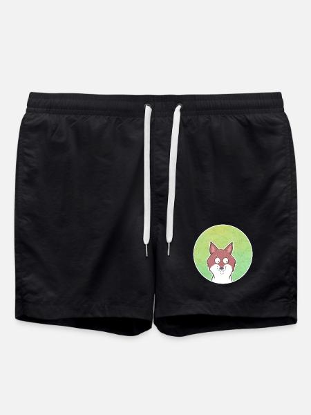 Fuchs - Badeshorts - Schwarz