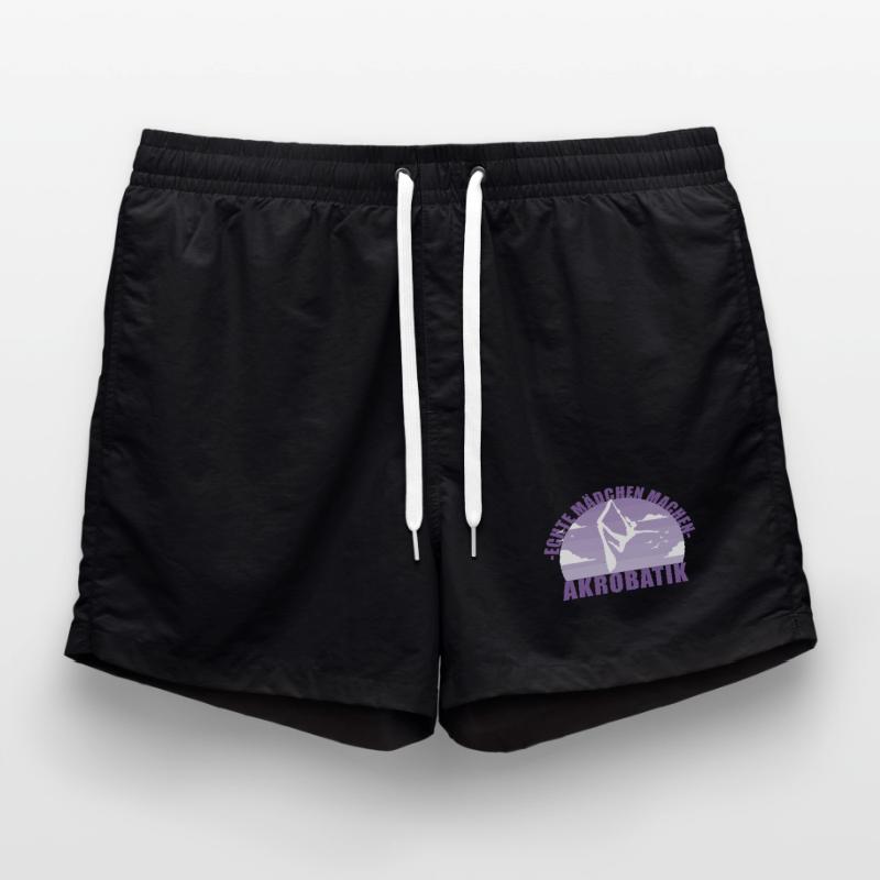 Echte Mädchen machen Akrobatik! Geschenk Badeshorts