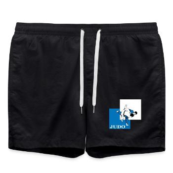 Judo - Short de bain - noir - Devant - AI Model Male 185 light (185cm)