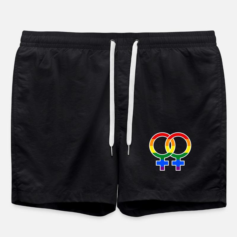 Same-sex marriage LGBT equality - Swim Trunks - black