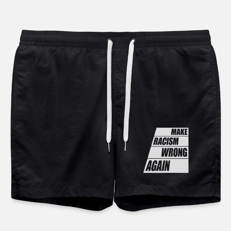 make racism wrong again - Badeshorts - Schwarz