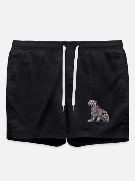 Clouded leopard - Swim Trunks - black