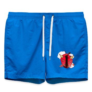 spinnen lilien, oni maske hälften - Badeshorts - Cobalt blue - Vorne