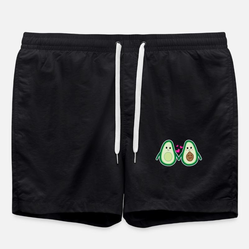 Avocat Coeur Parent Grossesse Enceinte - Short de bain - noir
