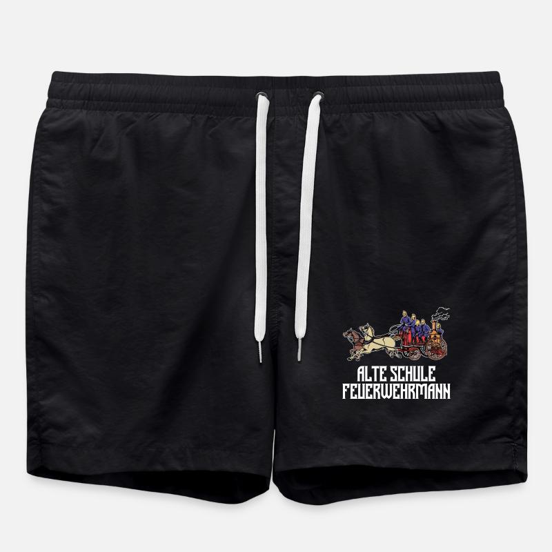 Feuerwehrmann Statement Feuerwehr Berufsfeuerwehr - Badeshorts - Schwarz