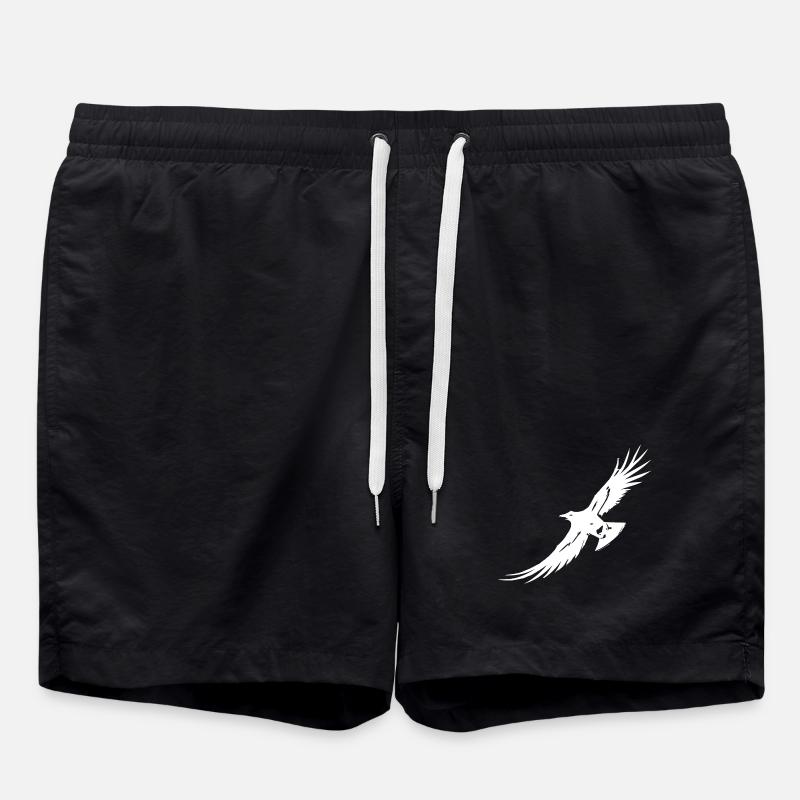 Flying Raven - Swim Trunks - black
