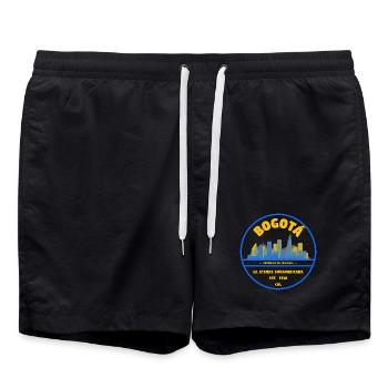 Emblème de la Skyline de Bogotá - Short de bain - noir - Devant - AI Model Male 185 light (185cm)
