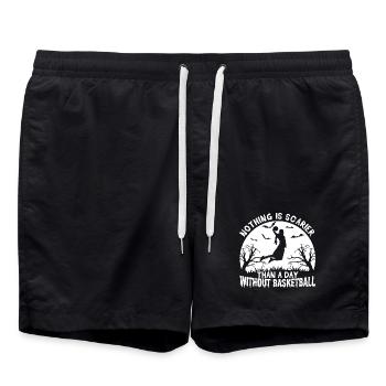 Drôle de joueur de basket-ball disant - Short de bain - noir - Devant - AI Model Male 185 light (185cm)