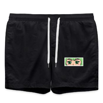 Anime Cartoon Comic Manga Cosplay Nerdy - Short de bain - noir - Devant - AI Model Male 185 light (185cm)