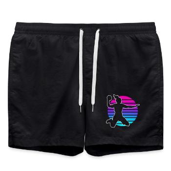 Handball Handball Player Women Handball - Swim Trunks - black - Front - AI Model Male 185 light (185cm)