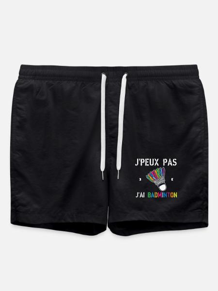 J'Peux Pas J'Ai Badminton - Short de bain - noir