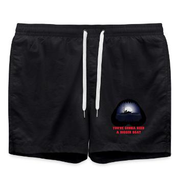You re going to need a bigger boat - Swim Trunks - black - Front - AI Model Male 185 light (185cm)