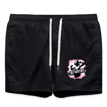 Mother, Mother's Day, Best Mom Ever - Swim Trunks - black - Front - AI Model Male 185 light (185cm)