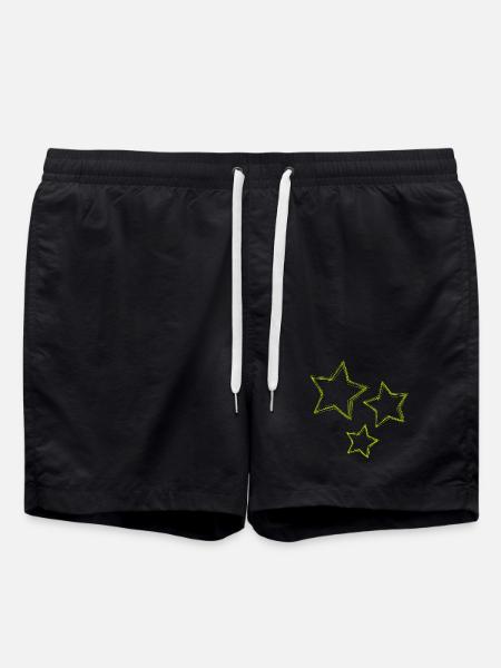 ETOILE. ETOILES. STAR. ETOILES. FÊTE. ANNIVERSAIRE - Short de bain - noir