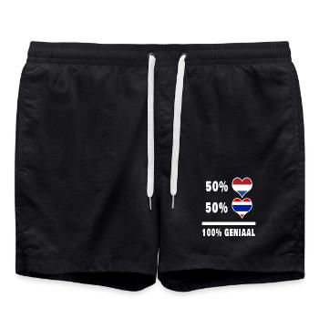 Thaïlande et Pays-Bas 100% Genius flag - Short de bain - noir - Devant - AI Model Male 185 light (185cm)
