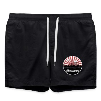 Match à domicile de Düsseldorf Skyline - Short de bain - noir - Devant - AI Model Male 185 light (185cm)