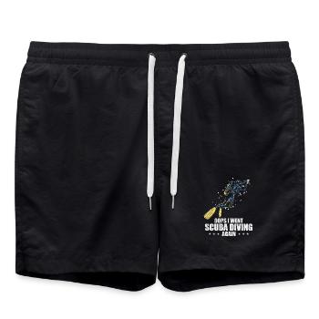 Design de plongée sous-marine - Short de bain - noir - Devant - AI Model Male 185 light (185cm)