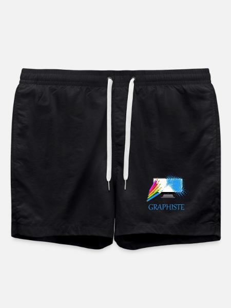 Graphiste - Short de bain - noir