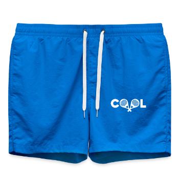 Cooler Spruch Padel Schläger Sportart Aufschlag - Badeshorts - Cobalt blue - Vorne