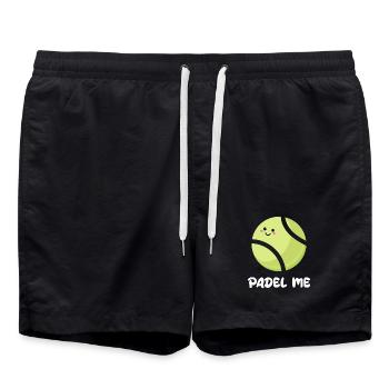 Sport Padel Player Balls Déclaration Padel Jeu de Padel - Short de bain - noir - Devant - AI Model Male 185 light (185cm)