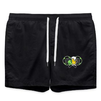 Padel Game Padel Player Racket Setback Sport - Swim Trunks - black - Front - AI Model Male 185 light (185cm)