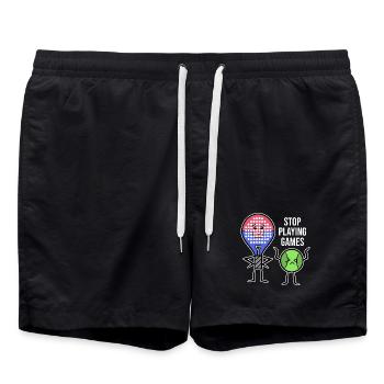Déclaration du joueur Raquette Padel Padel Balles d’équipe - Short de bain - noir - Devant - AI Model Male 185 light (185cm)
