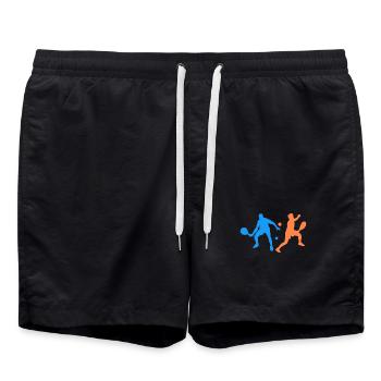 Padel Team Training Player Padel Padel Game Sports - Short de bain - noir - Devant - AI Model Male 185 light (185cm)
