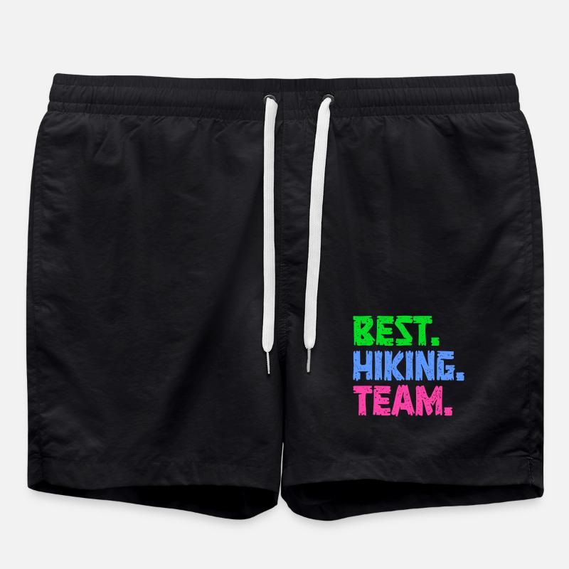 Hike Statement Hiking Hikers Climbing - Swim Trunks - black