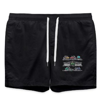 Traktor Landwirtschaft Kraftfahrzeug Landwirt Feld - Badeshorts - Schwarz - Vorne - AI Model Male 185 light (185cm)